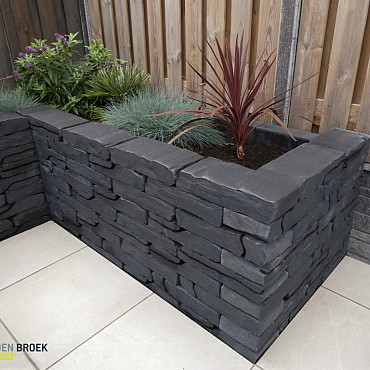 Stone Walling 42x18x8cm Antraciet
