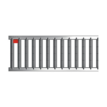 Sleufrooster RVS, L=500mm tbv. ACO Hexaline 2,0 en ACO Euroline