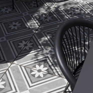 GeoCeramica® 60x60x4cm Concreet Flower Decorate