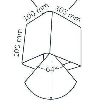 Wall ACE UP-DOWN 100-230V CORTEN