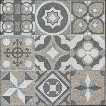 GeoProArte® Mosaic 60x60x4cm Taupe Deco
