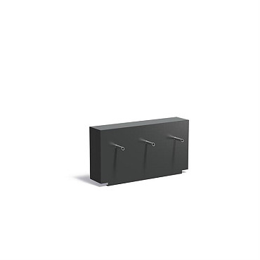 Aluminium Muur geplaatst op vijver 1200x250x600 (VM1.5.3 (incl. waterval en pomp)
