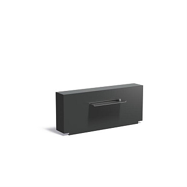 Aluminium Muur geplaatst op vijver 1500x250x600 (VM1.4.600 (incl waterval 600 + pomp))