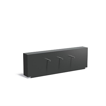 Aluminium Muur geplaatst op vijver 2000x250x600 (VM1.3.3 (incl. waterval en pomp)