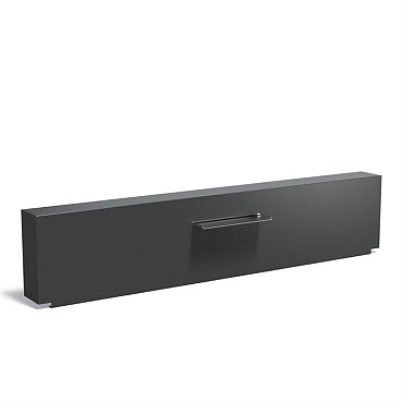 Aluminium Muur geplaatst op vijver 3000x250x600 (VM1.1.600 (incl waterval 600 + pomp))
