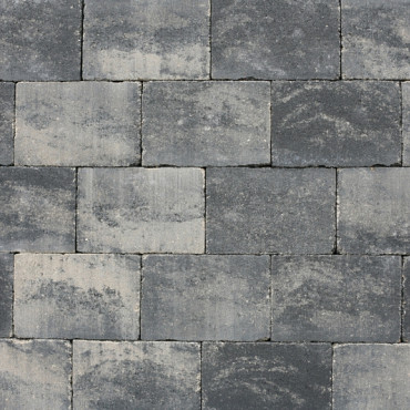 Abbeystones 20x30x6cm Grijs/Zwart met deklaag
