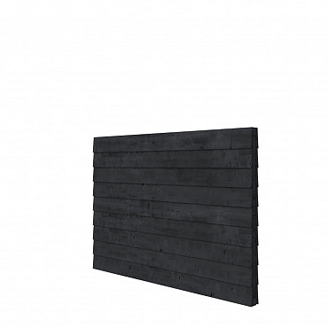 Douglas wandpakket t.b.v. dubbelzijdige wand kapschuur Comfort 229x162 cm, zwart geïmpregneerd.