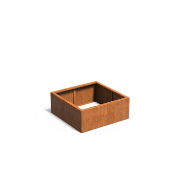 Carrez ZONDER BODEM 1000x1000x400mm Corten 2mm (CAW5.3)