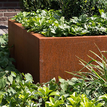 Carrez ZONDER BODEM 1200x1200x400mm Corten 2mm (CAW4.3)
