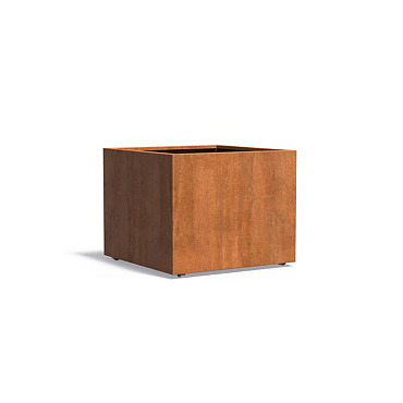 Carrez MET WIELEN 1000x1000x800mm Corten 2mm (CAWL5.1)