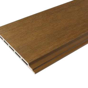 WEO® Classic Gardenwall Gevelbekleding | Composiet | Teak | 13 x 173 mm | 360 cm