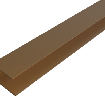 F-profiel | WEO35-60 Gevelbekleding | Aluminium | Teak | 65x80mm | 300cm XL-Panel
