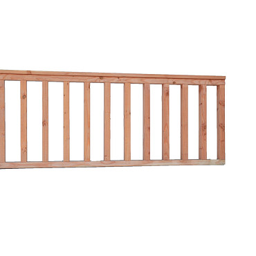 Hekwerk recht Douglas type C 278,5x73cm onbehandeld