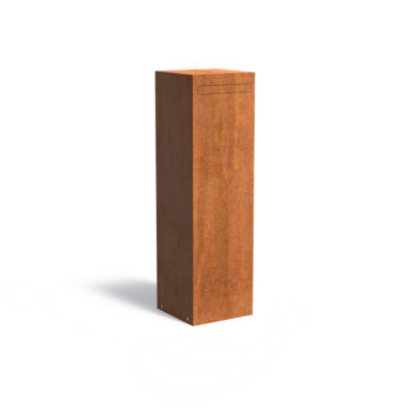 Brievenbus Corten Nox 350x350x1200mm (NOC1)