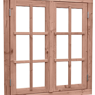 Douglas Dubbel uitzetraam Prestige met Dubbelglas 112x120,5cm onbehandeld