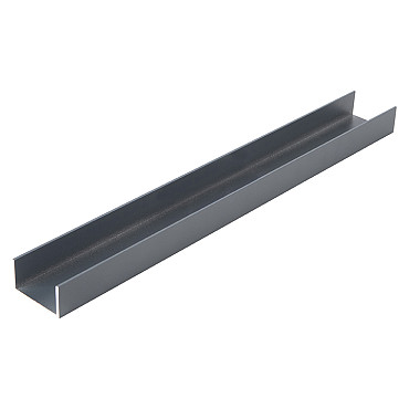 Aluminium U-profiel, 200 cm lang, (5 cm)