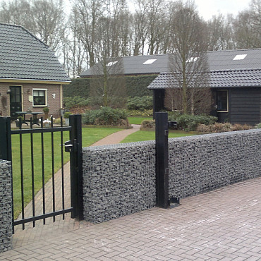 Gekramde steenkorf m50 - maas 50x50 - 180x180x20cm