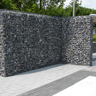 Gekramde steenkorf m50 - maas 50x50 - 180x180x20cm
