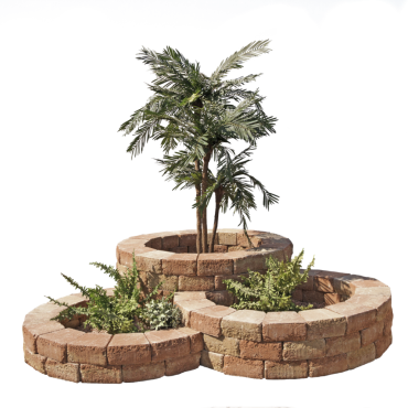 Pilestone Bloembak Rond 210x210x50cm Mont Blanc