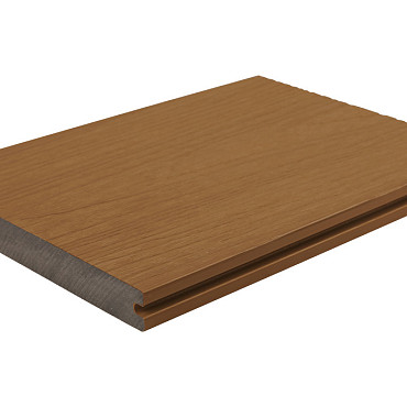 WPC 23x210mm Fiberdeck Premium | massief | 2-zijdig Teak 400cm
