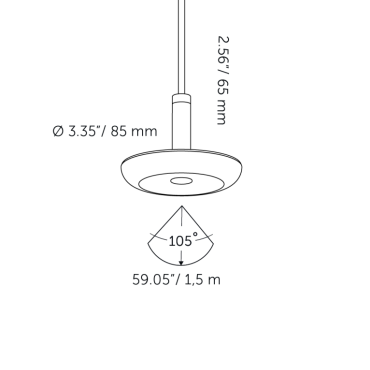 Surface SWAY PENDANT PEARL GREY