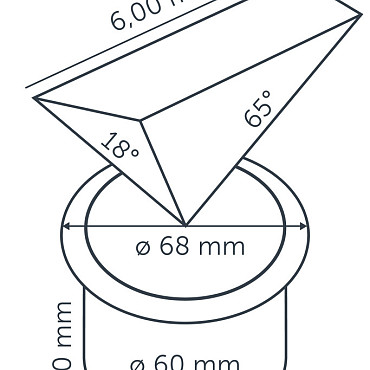 Integrated BIG FLUX ASYMMETRIC Ø60mm (excl. RING 68)