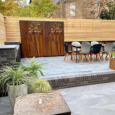 Corten Paneel Abstract 1100x50x1800mm (CPA8.1)