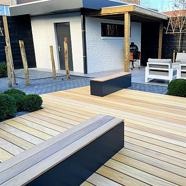 Sokkel met zitting 1000x400x430mm Aluminium 3mm (ASW32)