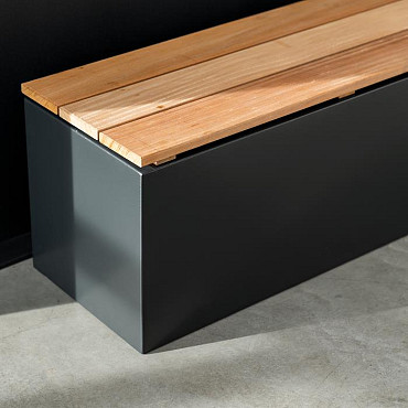 Sokkel met zitting 1000x400x430mm Aluminium 3mm (ASW32)