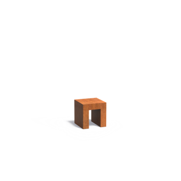 U-Sokkel 400x400x400mm Corten 2mm (CKU9)