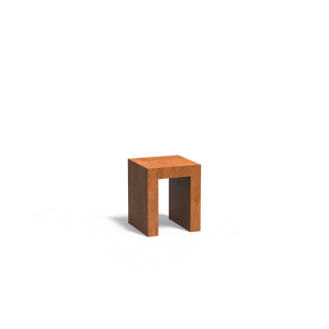 U-Sokkel 500x500x600mm Corten 2mm (CKU4)