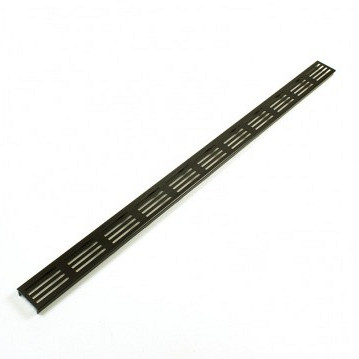 ACO SlimLine vervangingsrooster 100cm aluminium grijs