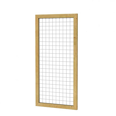 Grenen betonijzertrellis met maas 75x75cm in Raamwerk 44x68cm 90x180cm groen geïmpregneerd