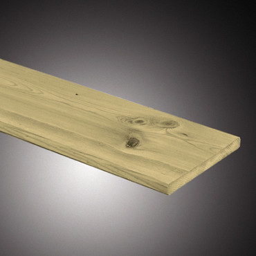Grenen geschaafde Plank 1,7x14,0x360cm groen geïmpregneerd