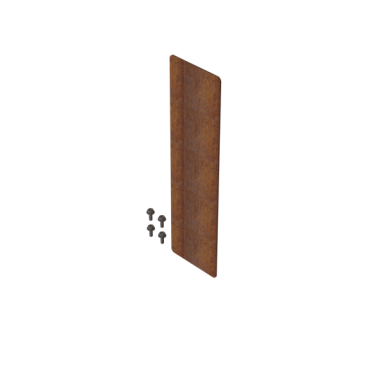 Koppelplaat Cortenstaal 27,7cm incl. 4 st. zelftappers