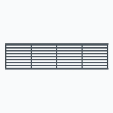 Boston Decopaneel Paxos horizontaal 45x175 cm dikte 2 mm RAL7016 (1008)