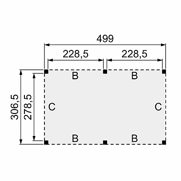Douglasvision buitenverblijf Modern 499x306,5cm onbehandeld