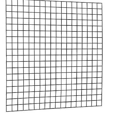 Gaaspaneel met maas 10x10cm stekloos 180x180cm zwart.