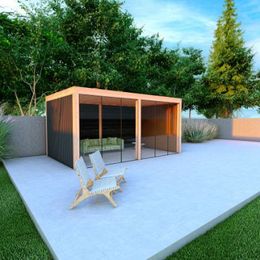 Douglasvision buitenverblijf Modern 499x306,5cm onbehandeld