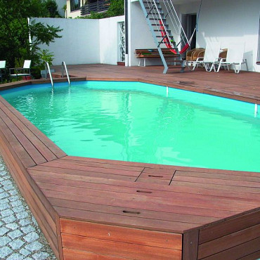 Terrasplank Mukulungu - Afrikulu 25x145mm glad Premium P410 | 155cm