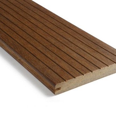 Terrasplank Thermo Bamboe Samba | TGV-clipprofielen gegroefd/glad 18x139mm | 225cm