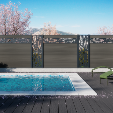 Boston WPC Fence Board Modern 21x160mm L-178cm | Dark Grey