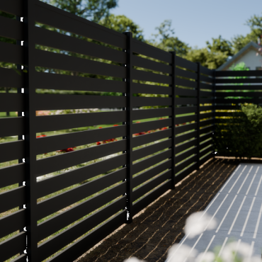 Boston Aluminium Fence Board Open 21x100mm L-178 cm RAL7016
