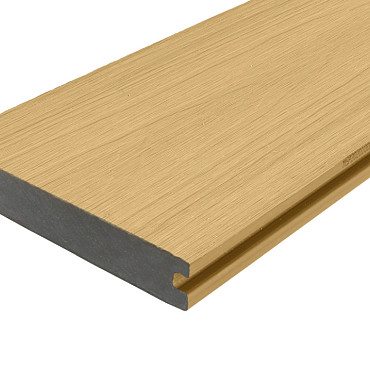WPC 22,5x138mm Fiberdeck Premium | massief | 2-zijdig Cedar 300cm