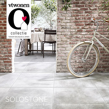 Keramische tegel vtwonen Solostone Uni Beton Grey 70x70x3,2cm