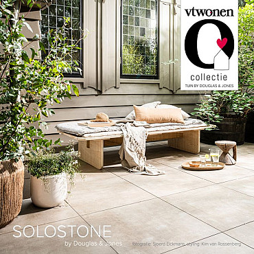 Keramische tegel vtwonen Solostone Uni Beton Olive 70x70x3,2cm