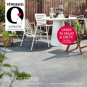 Keramische tegel vtwonen Solostone Uni  Chateau 70x70x3,2cm