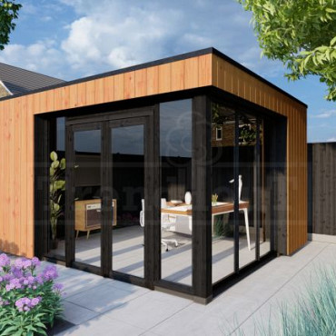 Buitenverblijf Capri 4250x3750x2550mm (bxdxh) model rechts alleen constructie