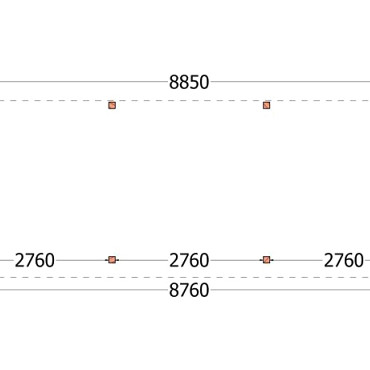 Buitenverblijf Casa 8850x3300x2600mm (bxdxh)