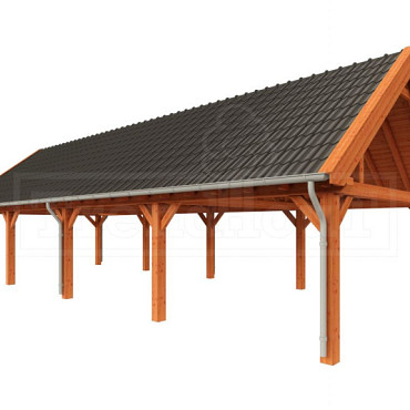 Buitenverblijf Zadeldak XXL 15050x5950x4900mm (bxdxh)